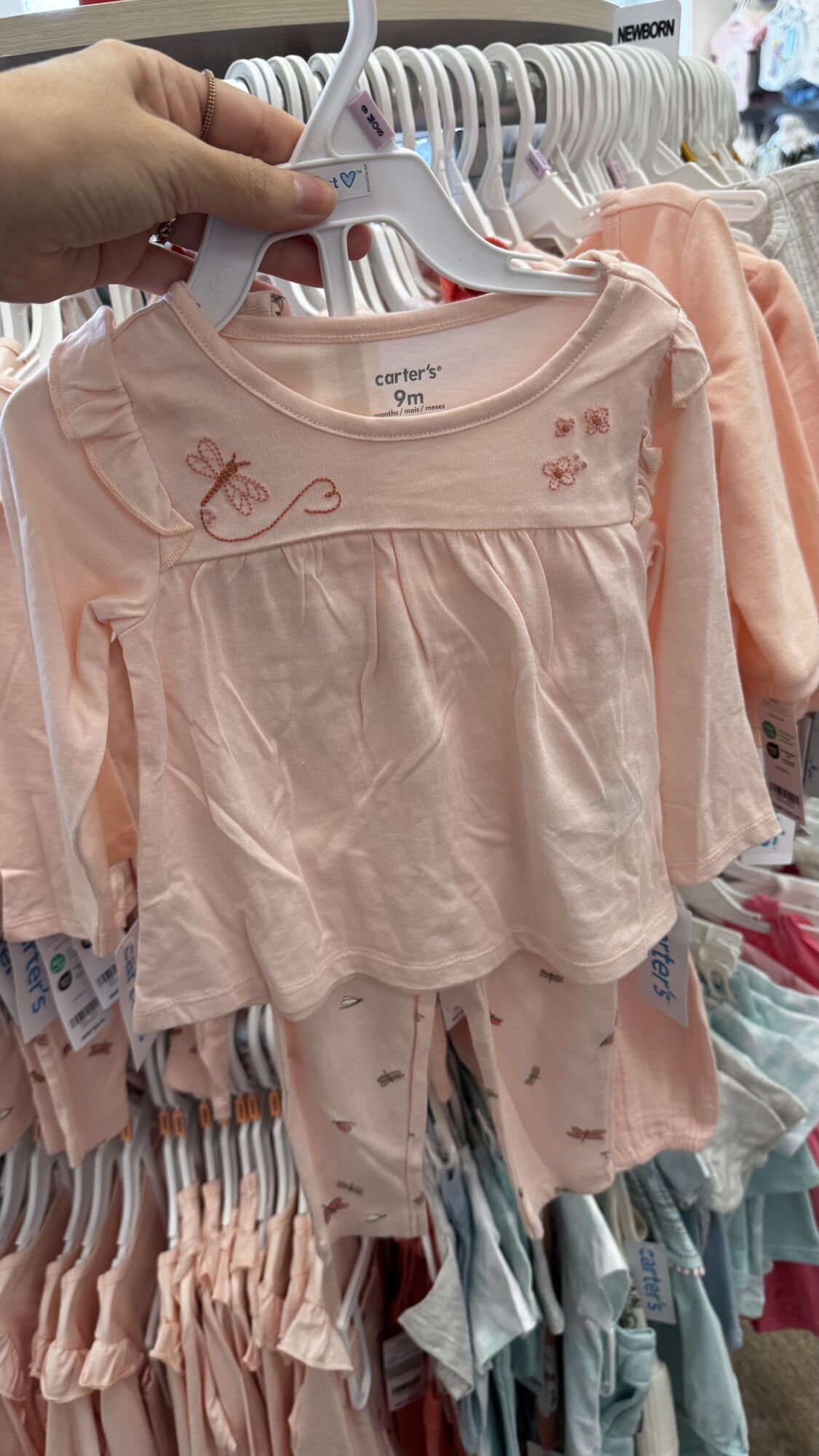 Carter`s — Blusa de manga, calça, tiara e