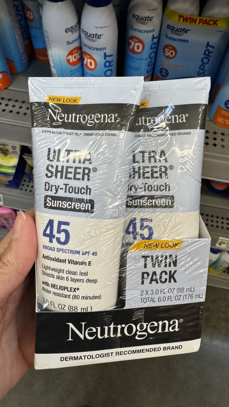 Walmart — 2 protetor solar