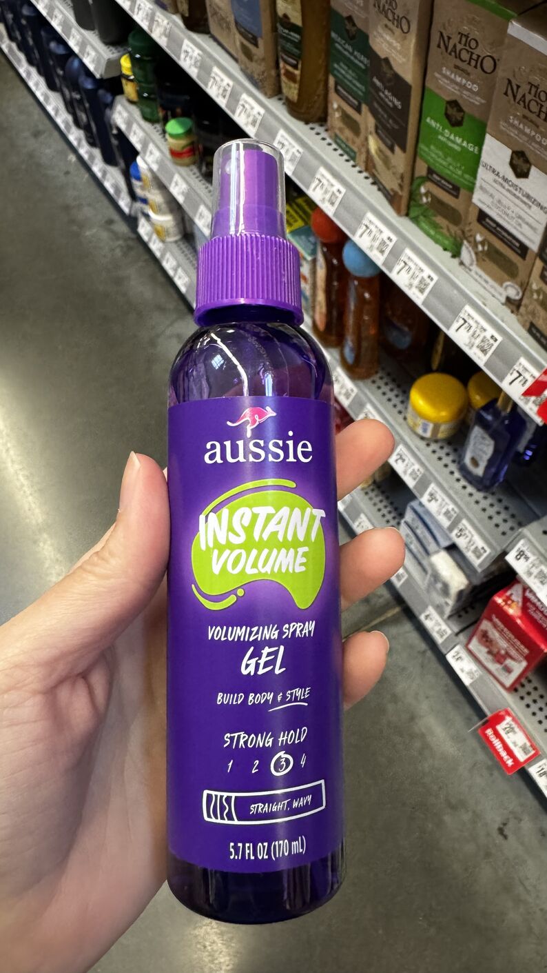 Walmart — Spray gel volume cabelo