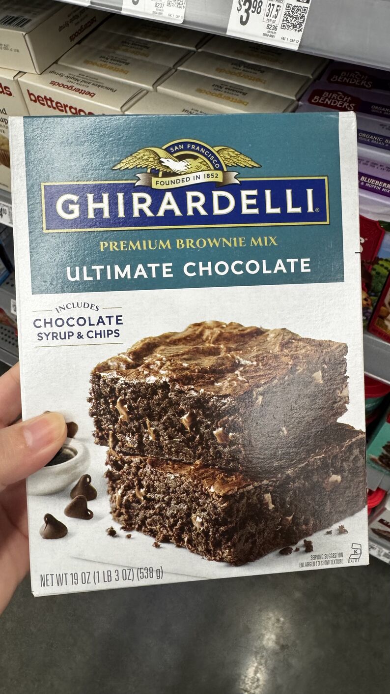 Walmart — Preparo para brownie