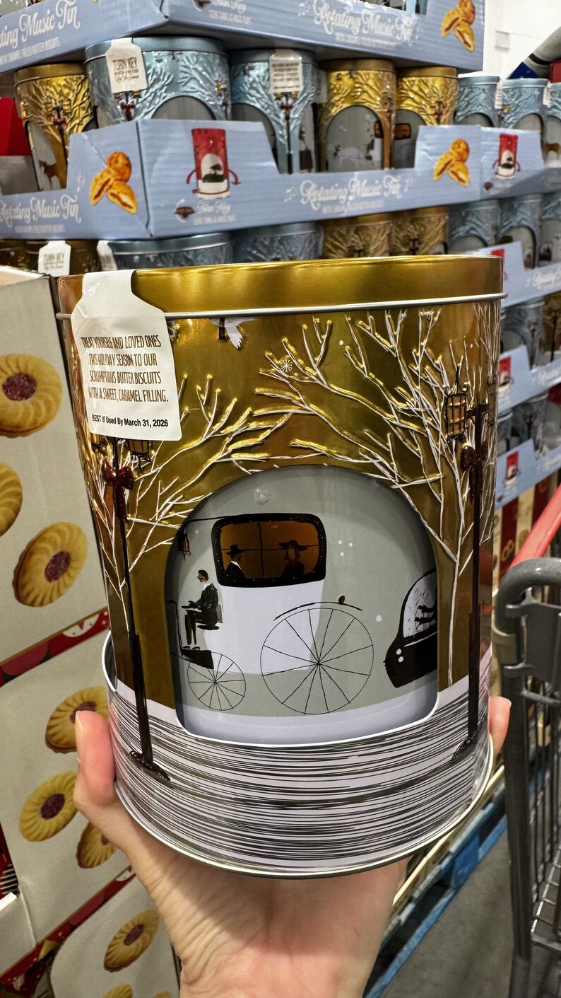 Cotsco — Lata biscoito - caixa música