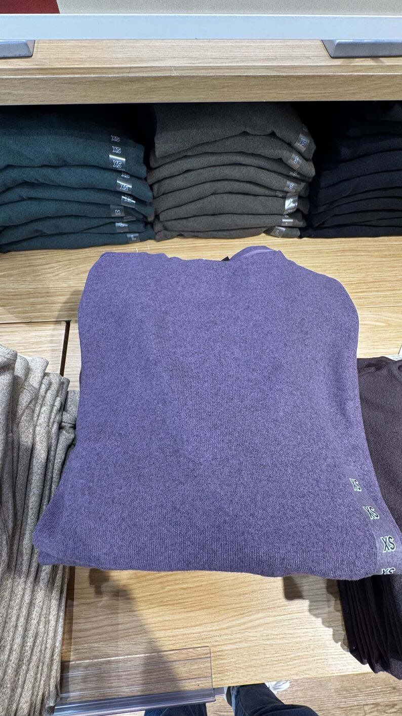 UNIQLO — Blusa manga comprida fleece