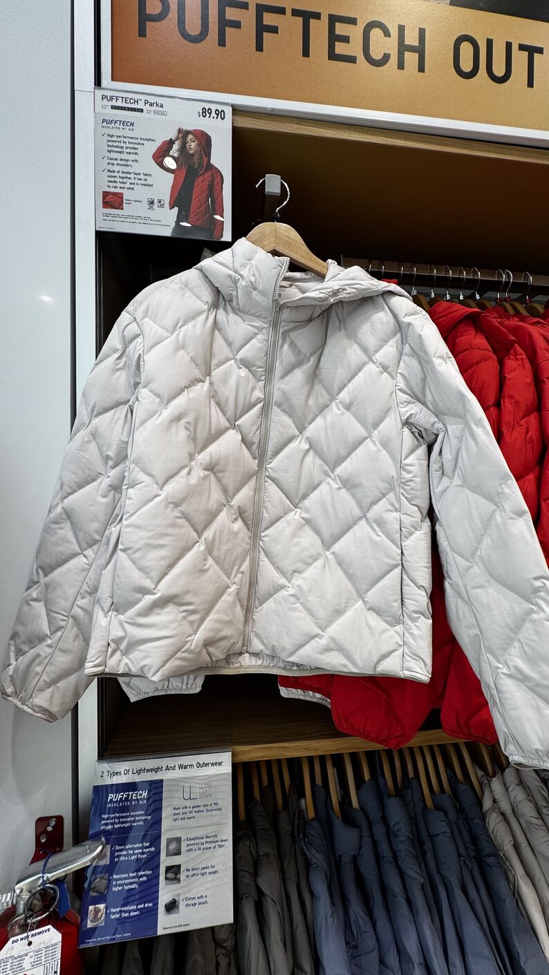 UNIQLO — Casaco Puffer
