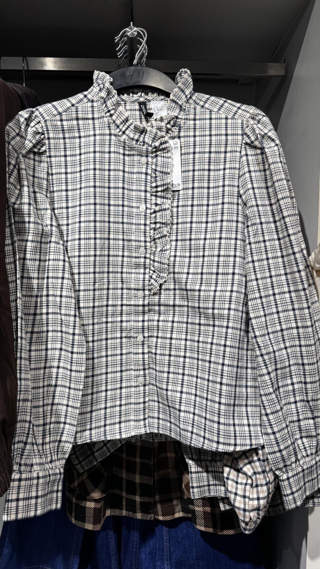 H&M — Blusa social manga comprida