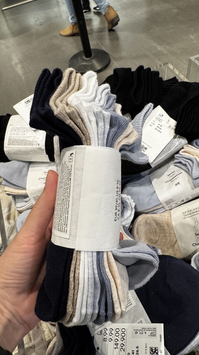 H&M — 7 pares de meias