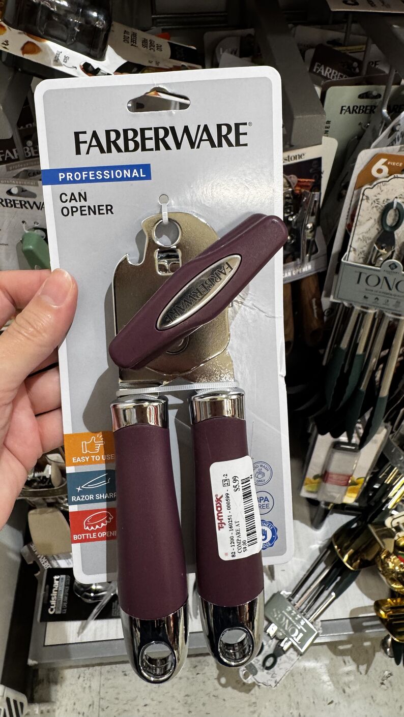 TJMax — Abridor de lata