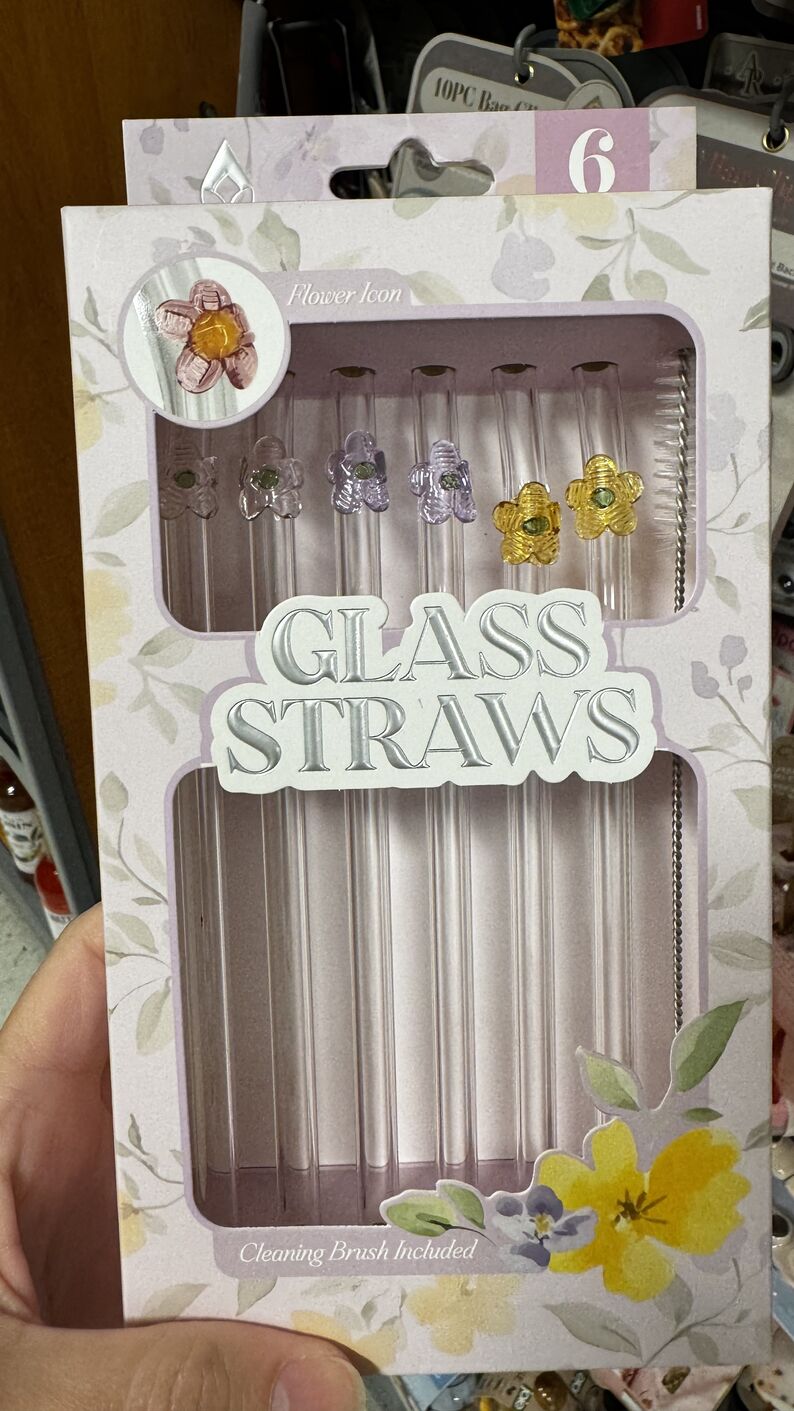 T.J. Maxx — Canudos de vidro